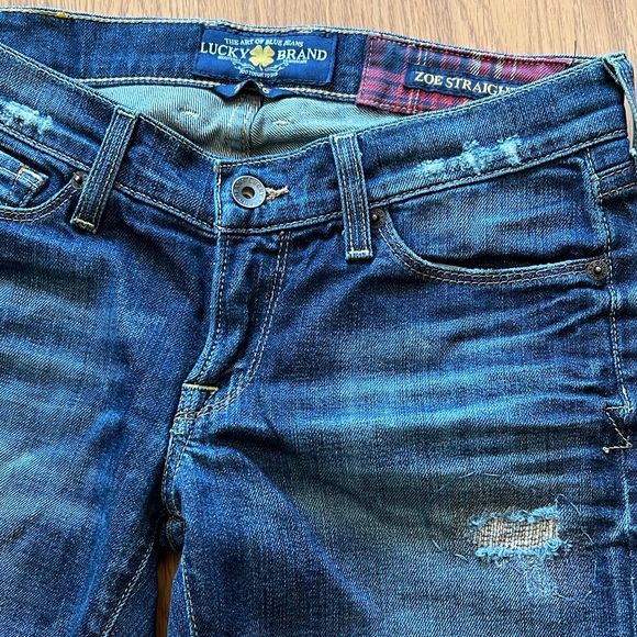 Lucky Brand Jeans Zoe Straight Low-Rise Slim Fit - Picture 6 of 11